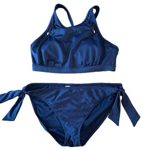 Athleta navy blue bikini